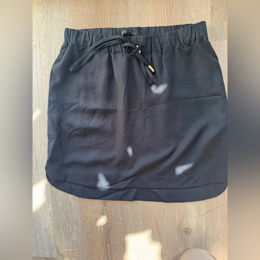 Banana Republic Black Drawstring Skirt